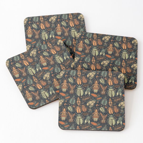 Item preview, Beetle and bug seamless pattern. designed and sold by AusraB.