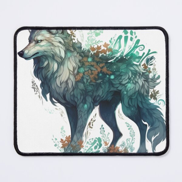 Artikelvorschau, Wolfy Colorfull, Digitale Kunst, Waldgeist entworfen und verkauft von LJaco.