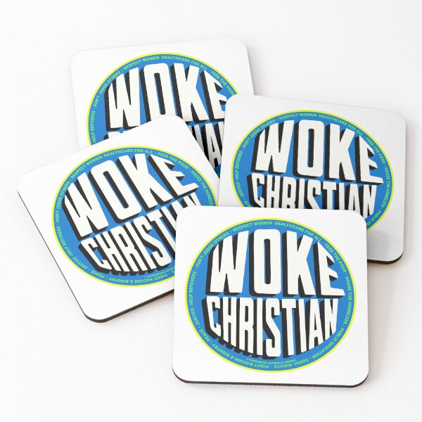 Item preview, PMD00721 Progressive Movement Designs Woke Christian design shows you are woke and support progressive policy goals for progressive Democrats and Independents and Bernie Sanders supporters designed and sold by ProgressiveLeft.