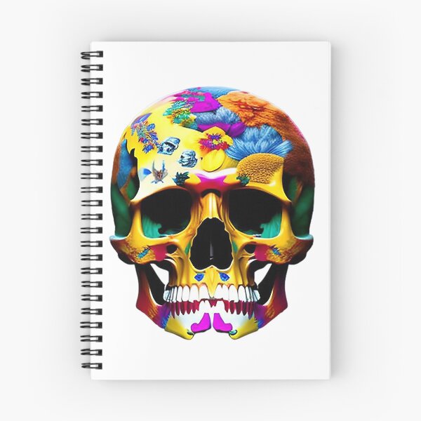 Item preview, Colorful Skull Art designed and sold by toticavalcanti.