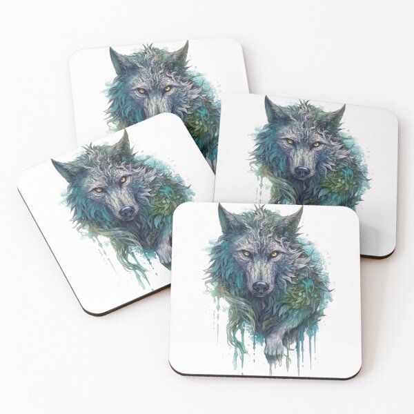 Item preview, Wolf Colorfulll watching you designed and sold by LJaco.