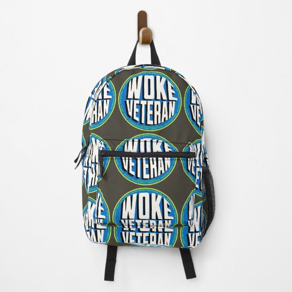 Item preview, PMD00723 Progressive Movement Designs Woke Veteran activist design shows you are woke and support progressive policy goals for progressive Democrats and Independents and Bernie Sanders supporters designed and sold by ProgressiveLeft.