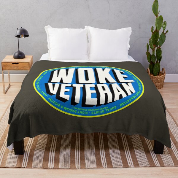 Item preview, PMD00723 Progressive Movement Designs Woke Veteran activist design shows you are woke and support progressive policy goals for progressive Democrats and Independents and Bernie Sanders supporters designed and sold by ProgressiveLeft.