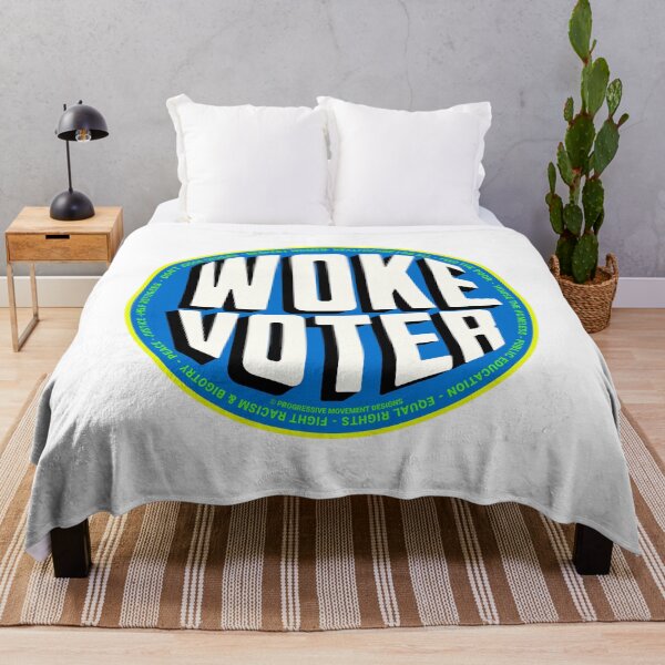 Item preview, PMD00724 Progressive Movement Designs Woke Voter design shows you are woke and support progressive policy goals for progressive Democrats and Independents and Bernie Sanders supporters designed and sold by ProgressiveLeft.