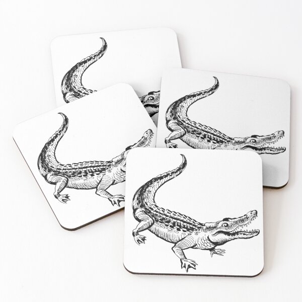 Item preview, Ink crocodile designed and sold by AlexBlackSea.