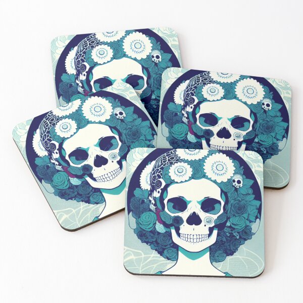 Item preview, Chill Skull Frozen Roses designed and sold by pixxiesart.