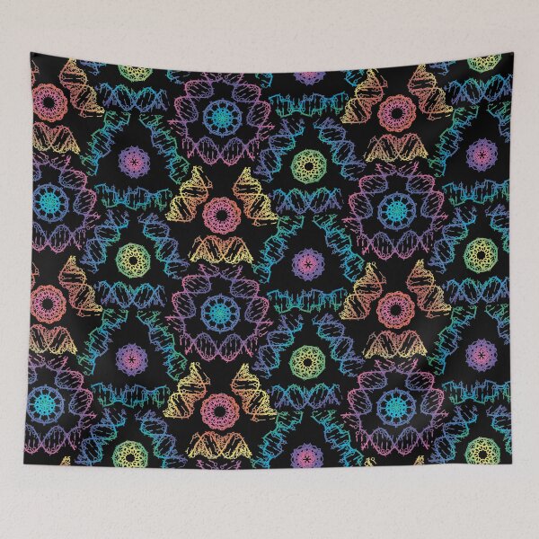 Item preview, DNA structure rainbow print designed and sold by LifeScienceLot.