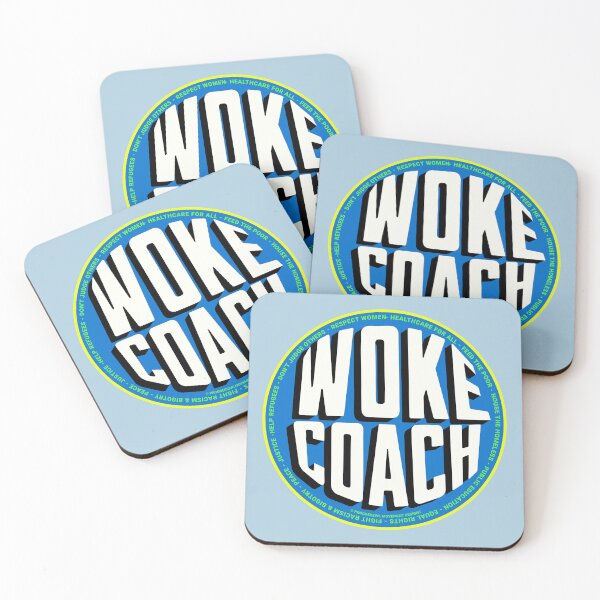 Item preview, PMD00725 Progressive Movement Designs Woke Coach design shows you are woke and support progressive policy goals for progressive Democrats and Independents and Bernie Sanders supporters designed and sold by ProgressiveLeft.