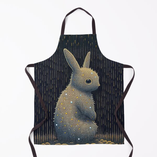 Item preview, Sad Bunny Illustration in Pointillism Style designed and sold by RK - Shop.