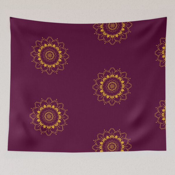 Item preview, Golden Indian Henna Mandala Design designed and sold by mandalahaze.