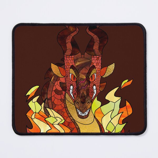 Item preview, Wings of Fire Carnelian Stained Glass Portrait [Standard Variant] designed and sold by CalypsoStudio.