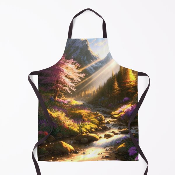 Item preview, Beautiful Forest Flowers Mountain Stream designed and sold by Dioscuri Digital.