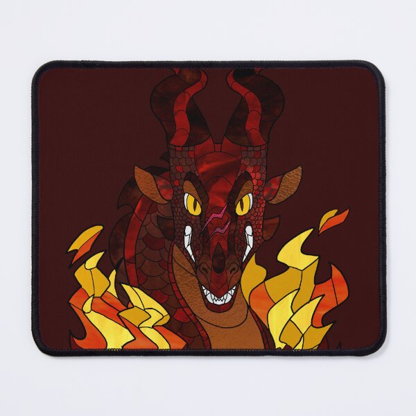 Item preview, Wings of Fire Carnelian Stained Glass Portrait [Scorched Variant] designed and sold by CalypsoStudio.