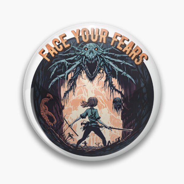 Item preview, Face Your Fears - Bravery in the Face of Danger designed and sold by retroman78.