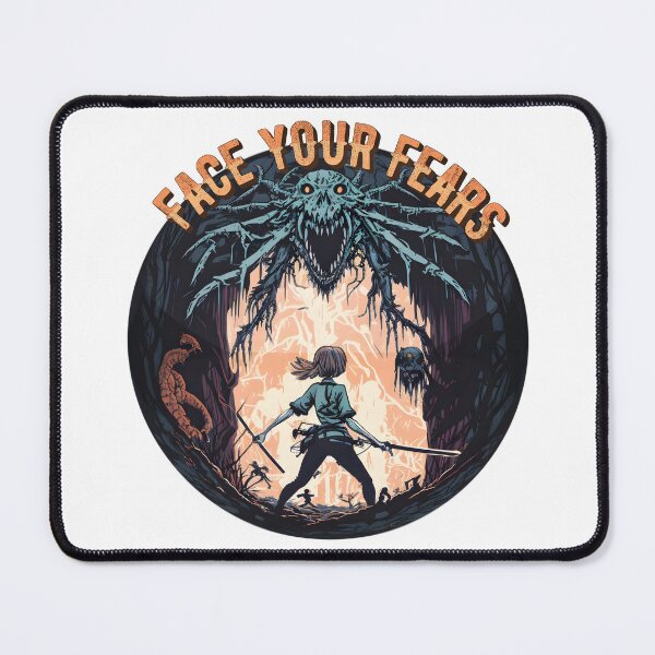 Item preview, Face Your Fears - Bravery in the Face of Danger designed and sold by retroman78.