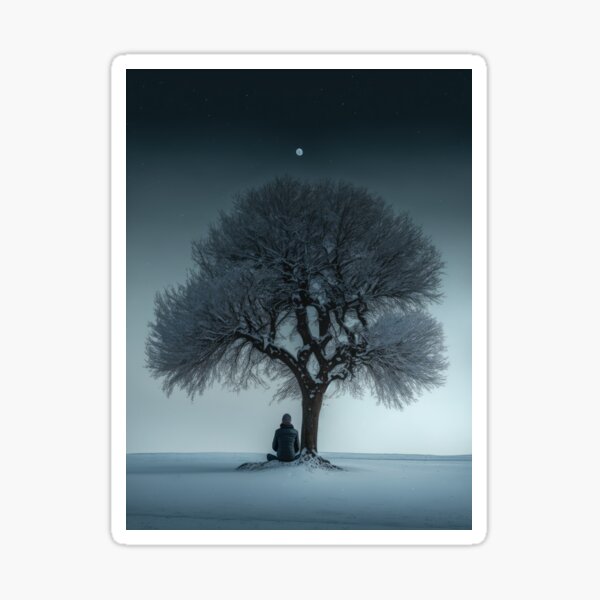 Item preview, Sitting Under A Tree During Winter designed and sold by ScenicSerenity.