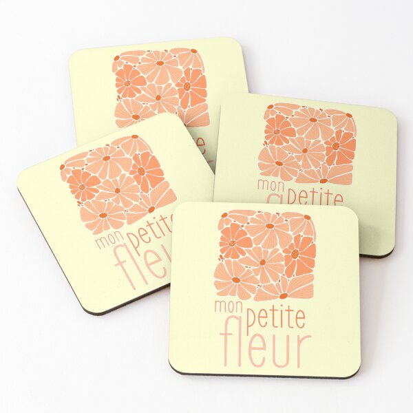 Item preview, Hello Spring Groovy Orange My Hippie Soul Little Flower French Quotes designed and sold by Renata Illustrata.