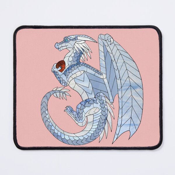 Item preview, Wings of Fire Hvitur Stained Glass Portrait [Standard Variant] designed and sold by CalypsoStudio.