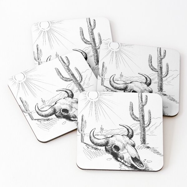 Item preview, Bison skull in the desert designed and sold by AlexBlackSea.