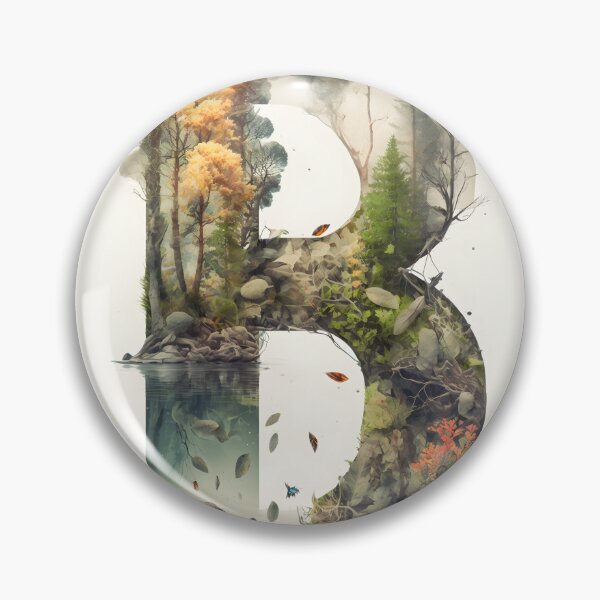 Item preview, Letter B Double Exposure designed and sold by dotperinchart.