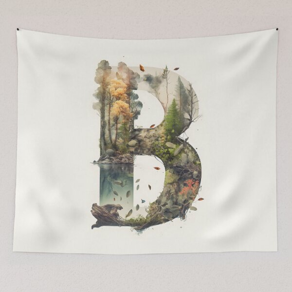 Item preview, Letter B Double Exposure designed and sold by dotperinchart.