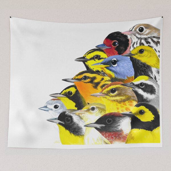 Item preview, Wave of Warblers designed and sold by LauraWolfArtist.