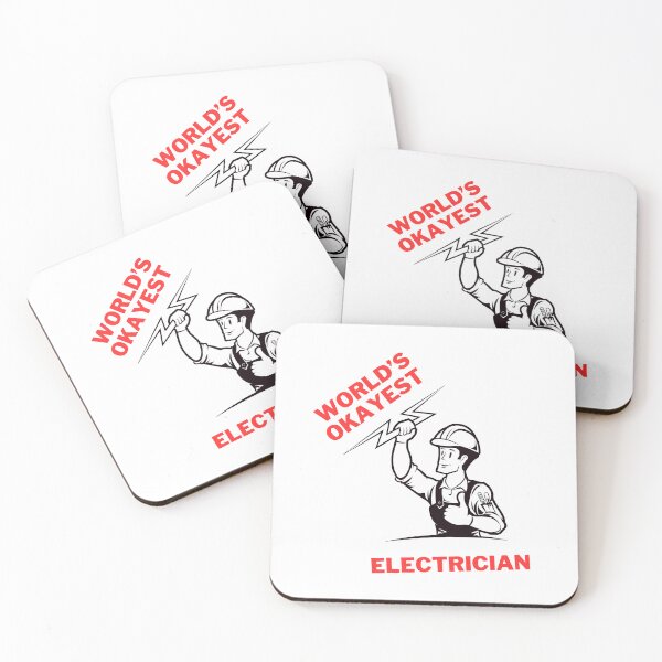 Item preview, worlds okayest electrician humorous designed and sold by vargass street.