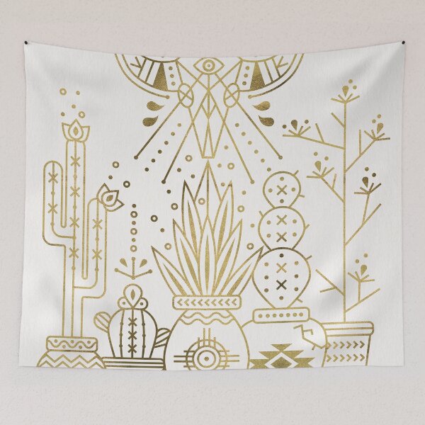 Item preview, Santa Fe Garden – Gold Ink designed and sold by Cat Coquillette.