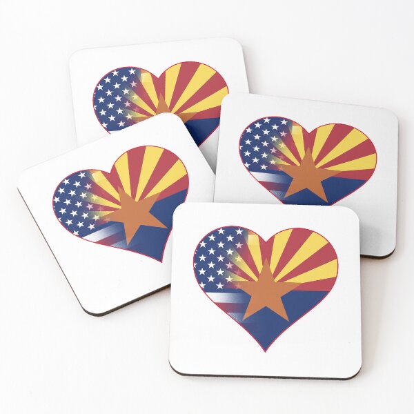 Item preview, State of Arizona Flag and American Flag Fusion Design designed and sold by Gsallicat.