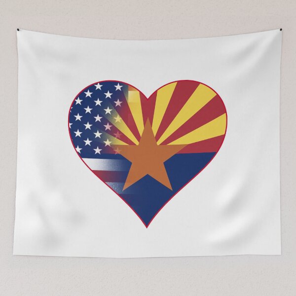 Item preview, State of Arizona Flag and American Flag Fusion Design designed and sold by Gsallicat.