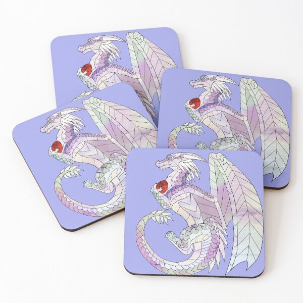 Item preview, Wings of Fire Hvitur Stained Glass Portrait [Heavenly Variant] designed and sold by CalypsoStudio.