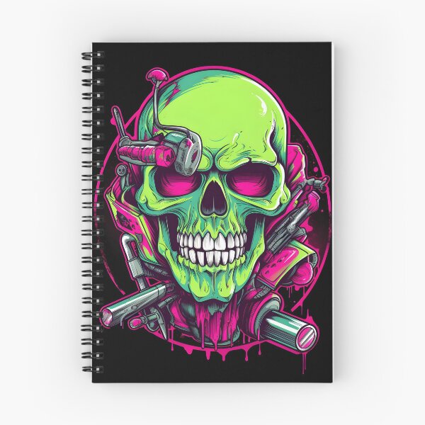 Item preview, A Grinning Skull on a Chopper | Grinning Skull | Skull Chopper designed and sold by henrique37.