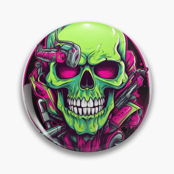 Item preview, A Grinning Skull on a Chopper | Grinning Skull | Skull Chopper designed and sold by henrique37.