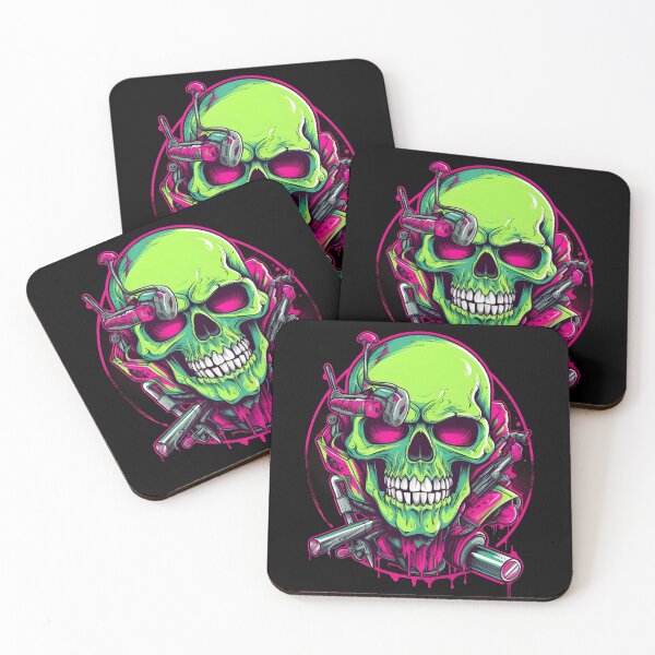 Item preview, A Grinning Skull on a Chopper | Grinning Skull | Skull Chopper designed and sold by henrique37.