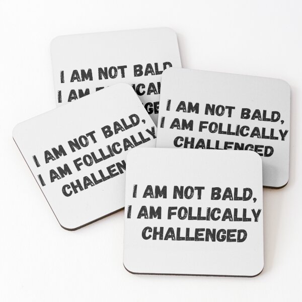 Item preview, I am not bald, I am follically challenged (bow) designed and sold by Gilby-Designs.