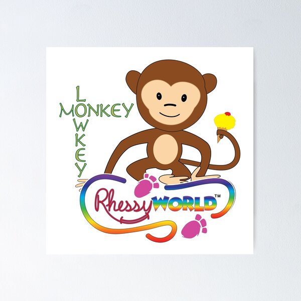 Póster for Sale con la obra «Personajes de RhessyWorld Mono - Main Image