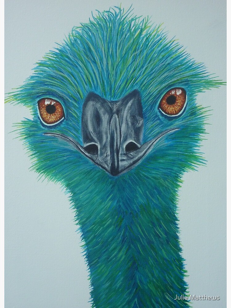 Fred the ostrich Art Board Print for Sale by Cloebeth73