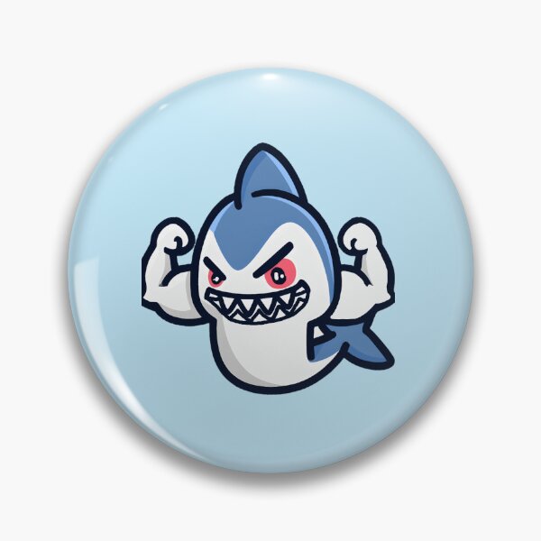 Item preview, Muscular Kawaii Shark: A Cute and Impressive Design designed and sold by NathalieRached.
