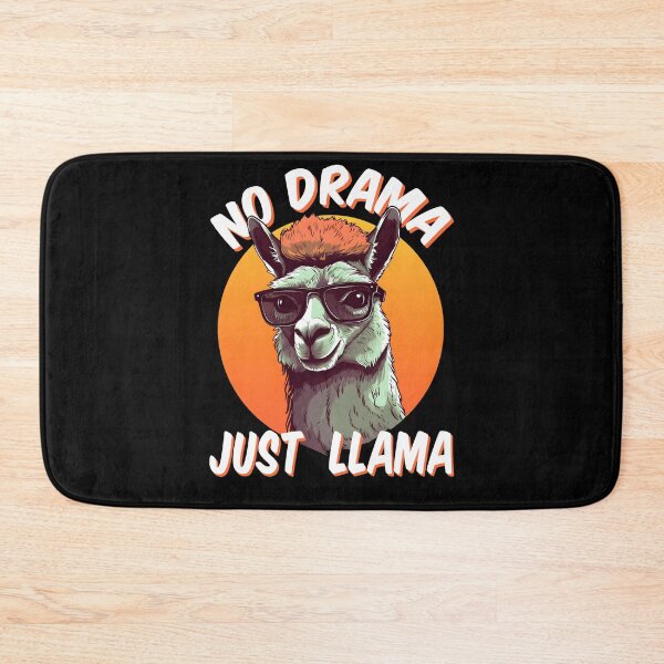 Item preview, No Drama Just Llama designed and sold by RetroNeon.