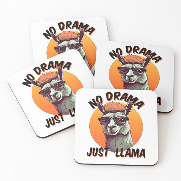 Item preview, No Drama Just Llama designed and sold by RetroNeon.