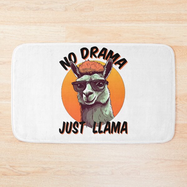 Item preview, No Drama Just Llama designed and sold by RetroNeon.