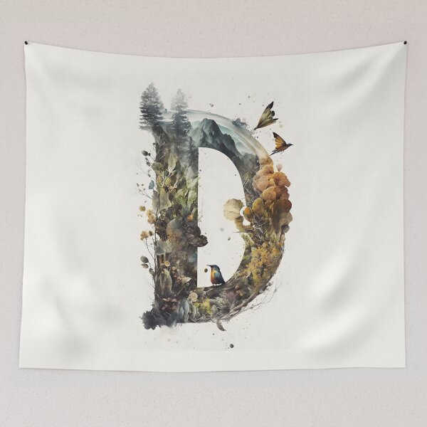 Item preview, Letter D Double Exposure designed and sold by dotperinchart.