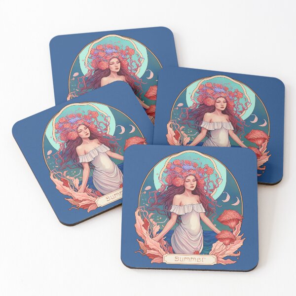 Item preview, Art Nouveau Summer Nimph designed and sold by AiAestheticPics & More....