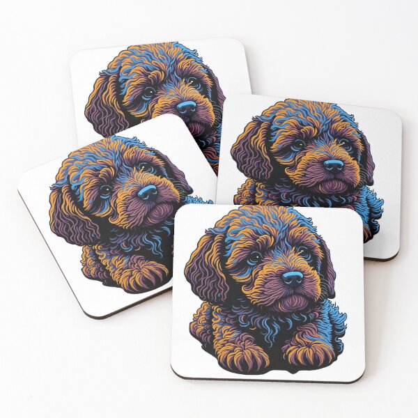 Item preview,  Cute Colorful Puppy designed and sold by ArtsyWishesShop.