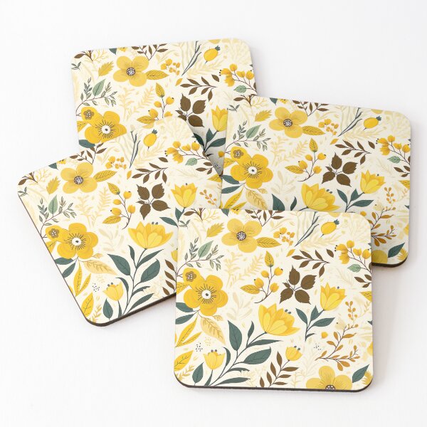 Item preview, Yellow Wildflower Pattern  designed and sold by Ecollections.