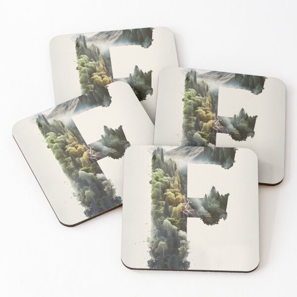 Item preview, Letter F Double Exposure designed and sold by dotperinchart.