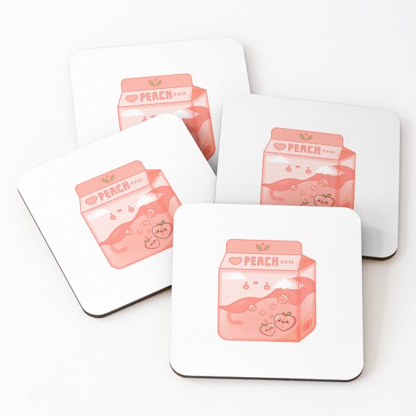 Item preview, Kawaii Anime Peach Juice Box designed and sold by paperpark.