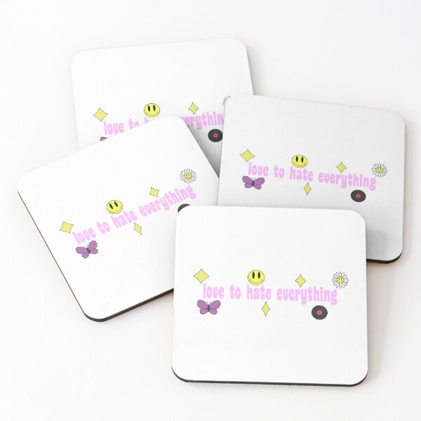 Item preview, Love to Hate Everything Cute Aesthetic Quote designed and sold by Cayden Colias.