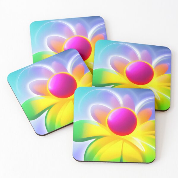 Item preview, Colorful abstract flower designed and sold by Nikoleta Vukovic.