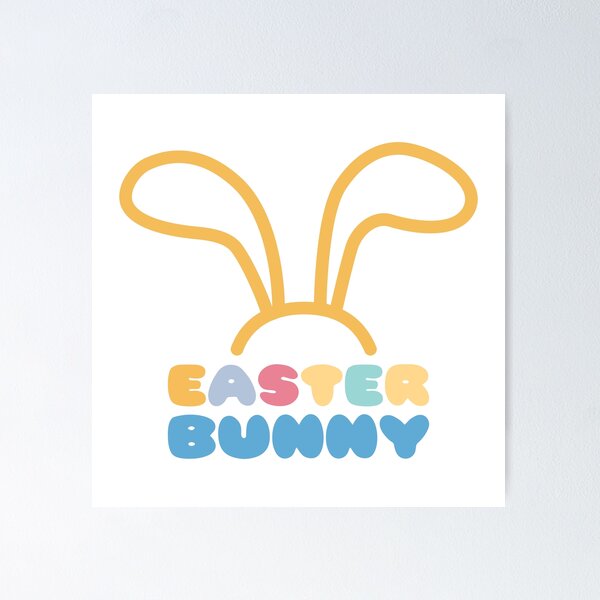 Item preview, Easter Bunny Yellow Blue designed and sold by dreamartcher.
